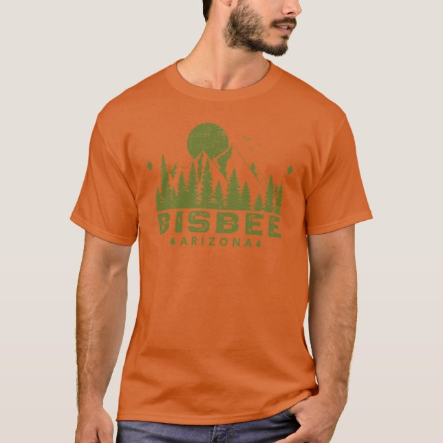 Bisbee Arizona Bergblick T-Shirt (Vorderseite)