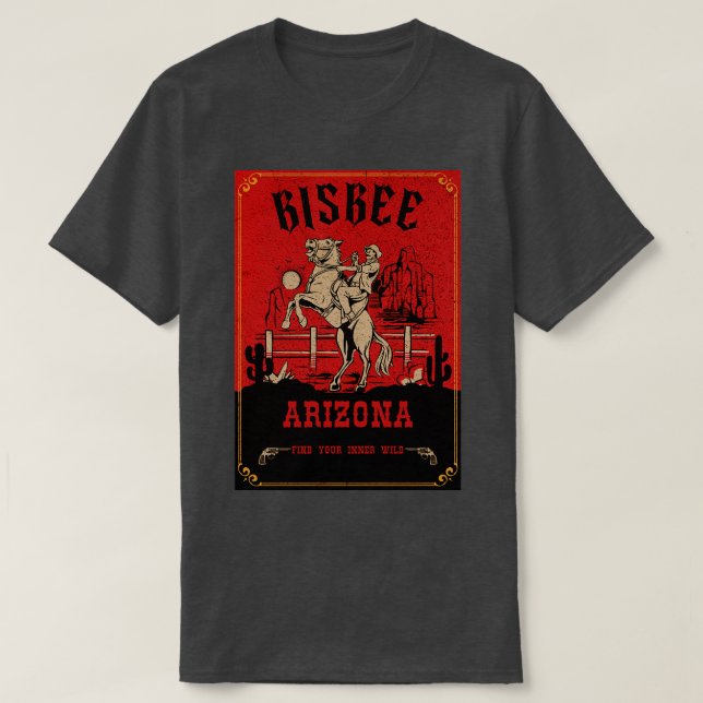 Bisbee Arizona Wildwest-Stadt 1 T-Shirt (Design vorne)