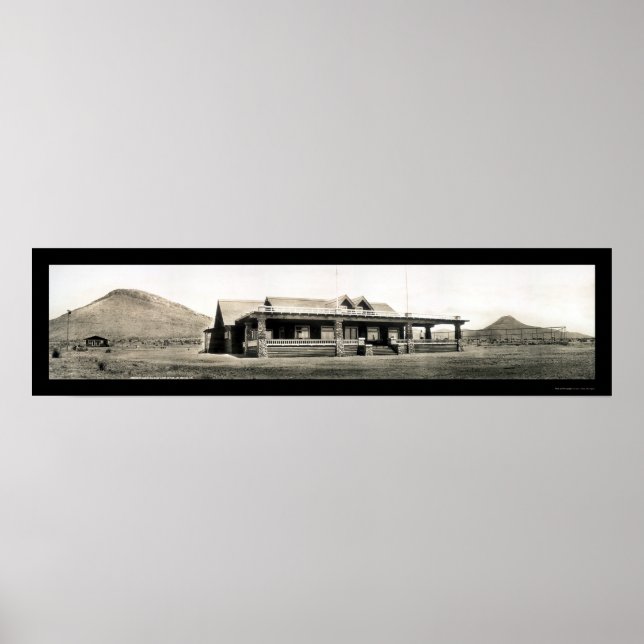 Bisbee AZ Country Club Foto 1909 Poster (Vorne)