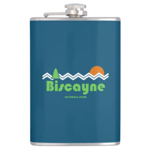 Biscayne National Park Retro Flachmann