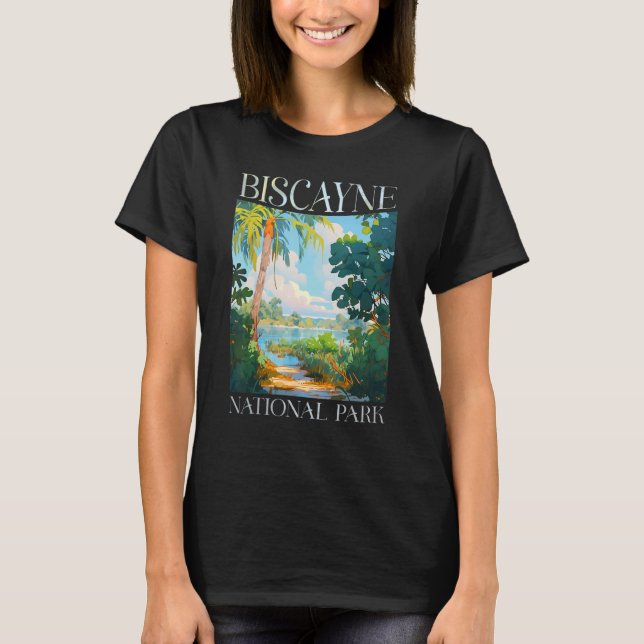 Biscayne National Park USA Florida Naturwandern T-Shirt (Vorderseite)