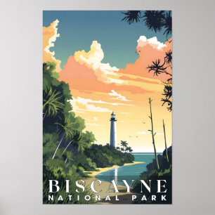 Biscayne Nationalpark Abstrakte Natur Poster