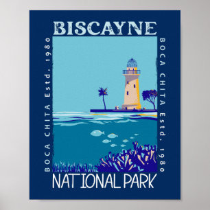 Biscayne Nationalpark Boca Chita Key Not leidend Poster