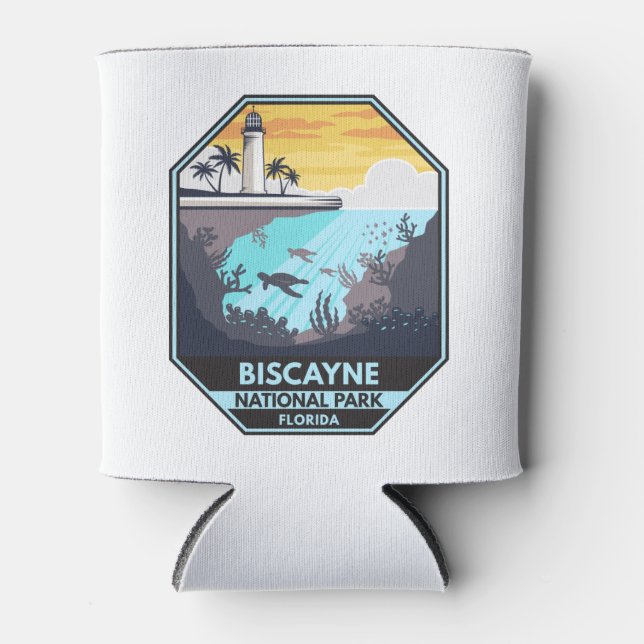 Biscayne Nationalpark Florida Emblem Dosenkühler (Vorderseite)