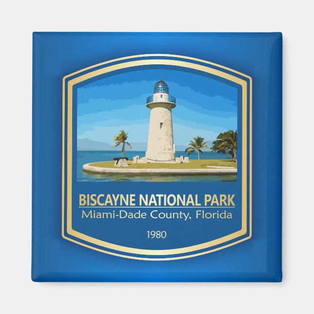 Biscayne-Nationalpark (PF) Magnet (Vorne)