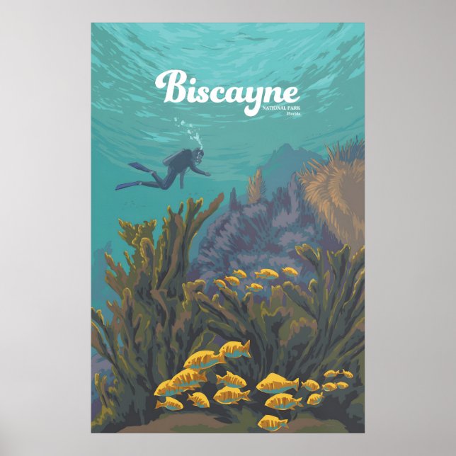 Biscayne Nationalpark Reiseplakat Poster (Vorne)