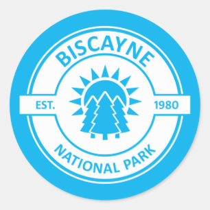 Biscayne-Nationalpark Runder Aufkleber