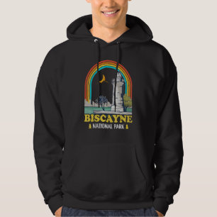 Biscayne Nationalpark Vintag 70er 80er Camping Hik Hoodie