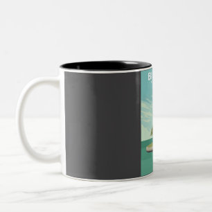 Biscayne Nationalpark Vintag Florida Travel Post Zweifarbige Tasse