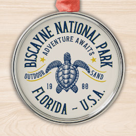 Biscayne Nature Reserve Florida Ornament Aus Metall