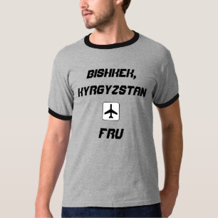 Bischkek, Code des Flughafens Kirgisistan T-Shirt