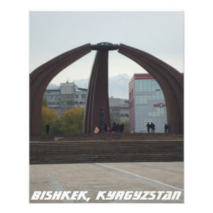 Bischkek Siegesplatz - Kirgisistan, Kirgisien Fotodruck