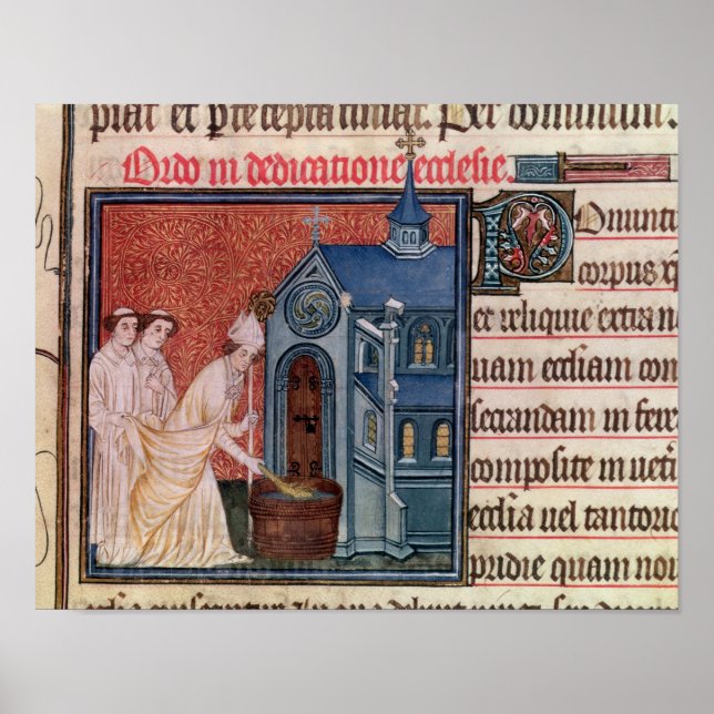 Bischof Consecrating a church Poster (Vorne)