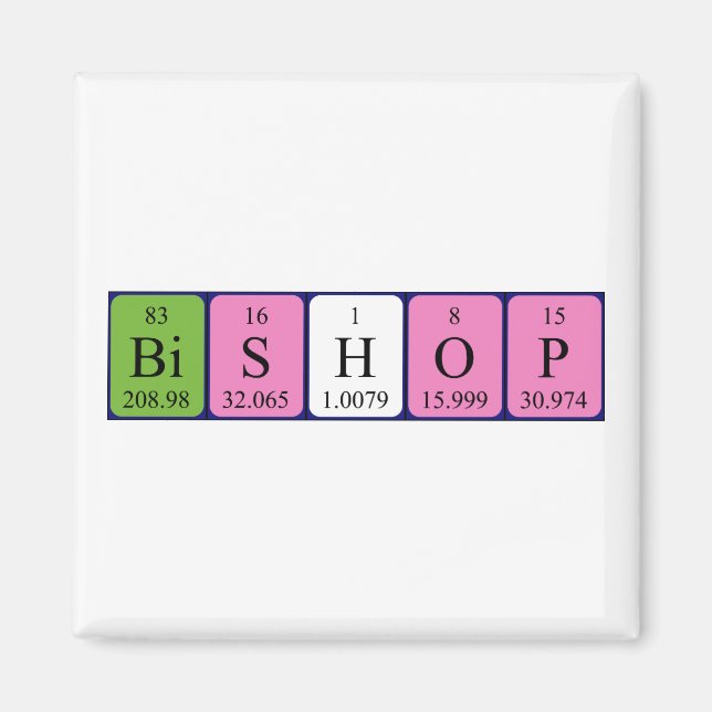 Bischof-Periodenmagnetmagnet Magnet (Vorne)