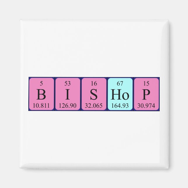 Bischof-Periodenmagnetmagnet Magnet (Vorne)