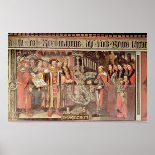 Bischof Robert Sherburne mit Henry VIII Poster