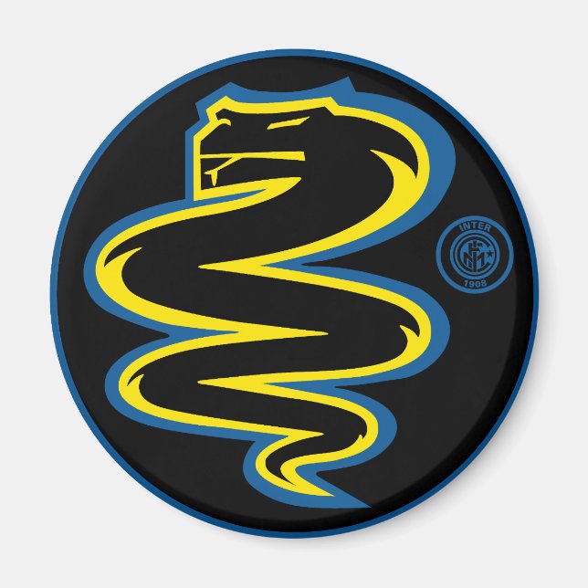 Biscione Inter - schwarzer Magnet (Vorne)