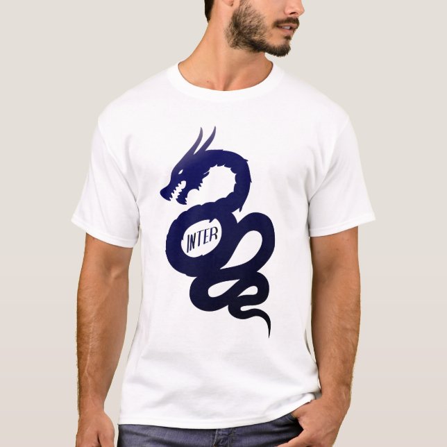 Biscione Nerazzurro Inter- (Visconti Wappen) T-Shirt (Vorderseite)
