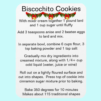 Biscochito New Mexicos offizielles Keksrezept Magnet