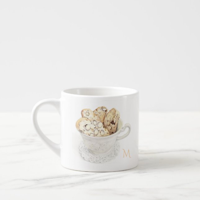 BISCOTTI Espresso Cup + Initial Espressotasse (Links)