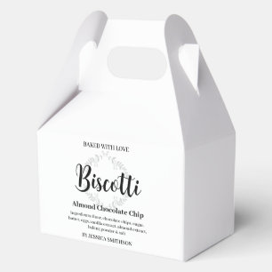 Biscotti Personalisiert Selbstgemacht Etikett CK00 Geschenkschachtel