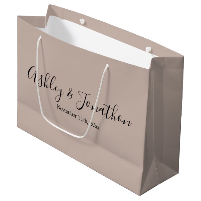 Biscotti Personalisiert Wedding Große Geschenktasc Geschenktüte (Vorderseite Schrägansicht)