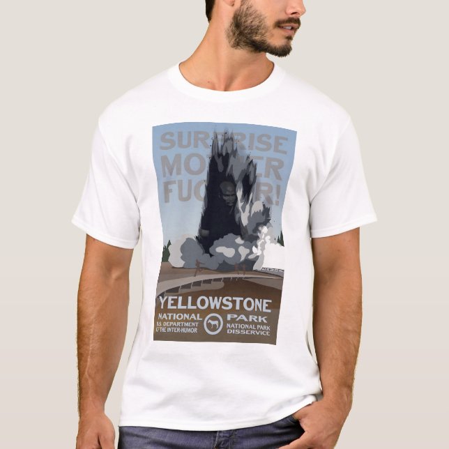 Biscuit Becken Überraschung - Yellowstone National T-Shirt (Vorderseite)