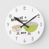 Biscuit & Gravy BESTE FREUNDIN Funny Clock