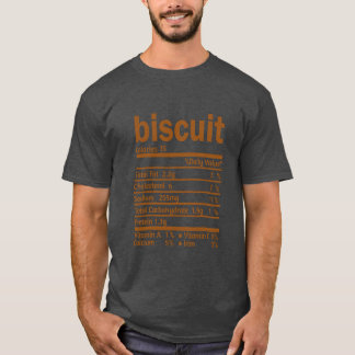 Biscuit Nährwertangaben Funnyhanksgiving Food-Gesc T-Shirt
