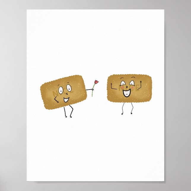 Biscuit-Thema, süße Kekse Poster (Vorne)