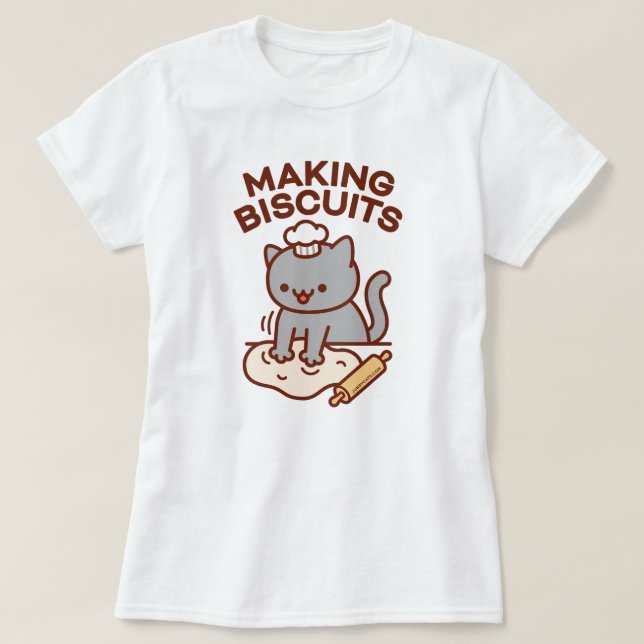 BISCUITS Funny Cat T-Shirt (Design vorne)