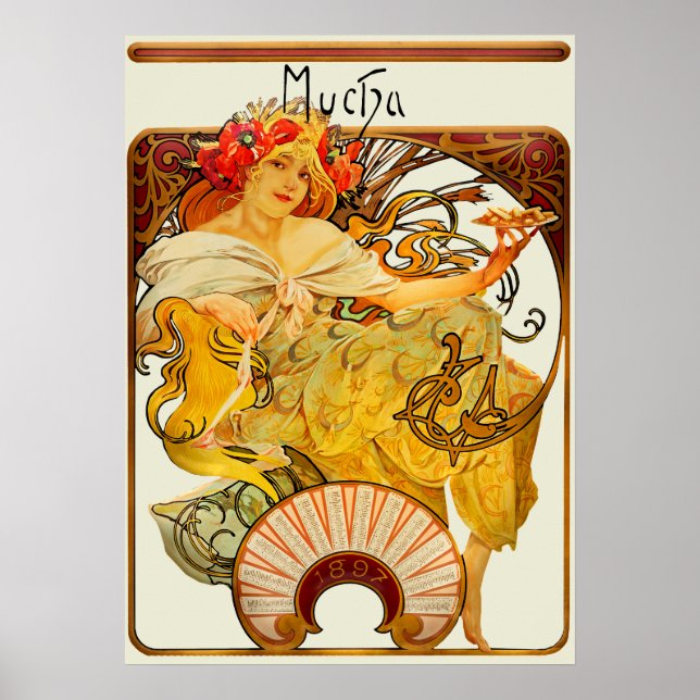 Biscuits Lefeure Utile Biscuits von Alphonse Mucha Poster (Vorne)