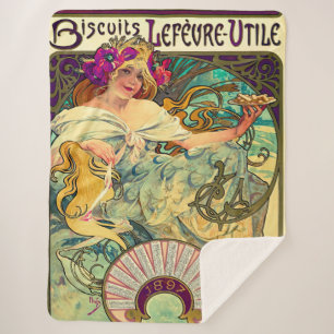 Biscuits Lefevre-Utile von Alphonse Mucha (1896) Sherpadecke