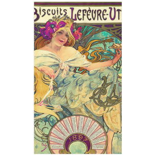Biscuits Lefevre-Utile von Alphonse Mucha (1896) Tischdecke