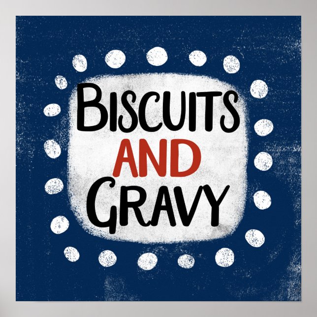 Biscuits und Gravy Poster Wall Art (Vorne)