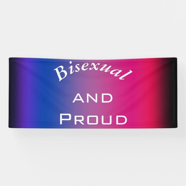 Bisexual and Proud  Banner (Horizontal)