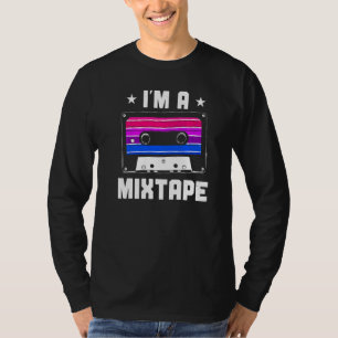 Bisexual Bi Pride Flag Cassette Tape Ich bin ein M T-Shirt