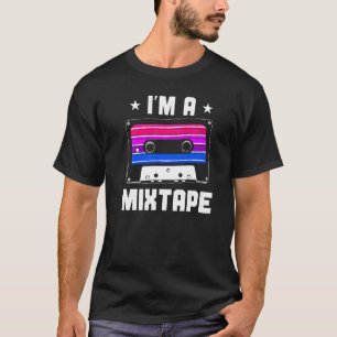 Bisexual Bi Pride Flag Cassette Tape Ich bin ein M T-Shirt