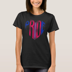 Bisexual Bi Pride Flag Herzerstolz T-Shirt