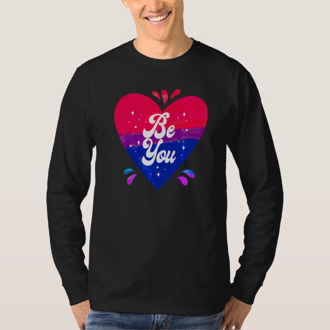 Bisexual Bi Pride Flag Herzlich Willkommen T-Shirt (Vorderseite)