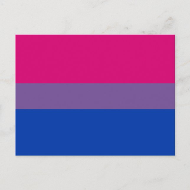BISEXUAL FLAG ORIGINAL -.pnng Postkarte (Vorderseite)