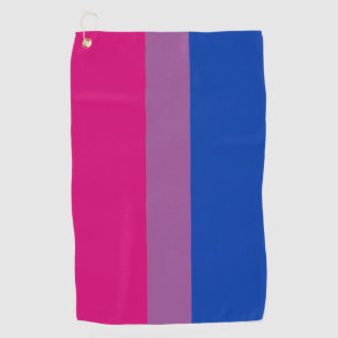 Bisexual Flag & Pride Community Golf/Geschlechterf Golfhandtuch