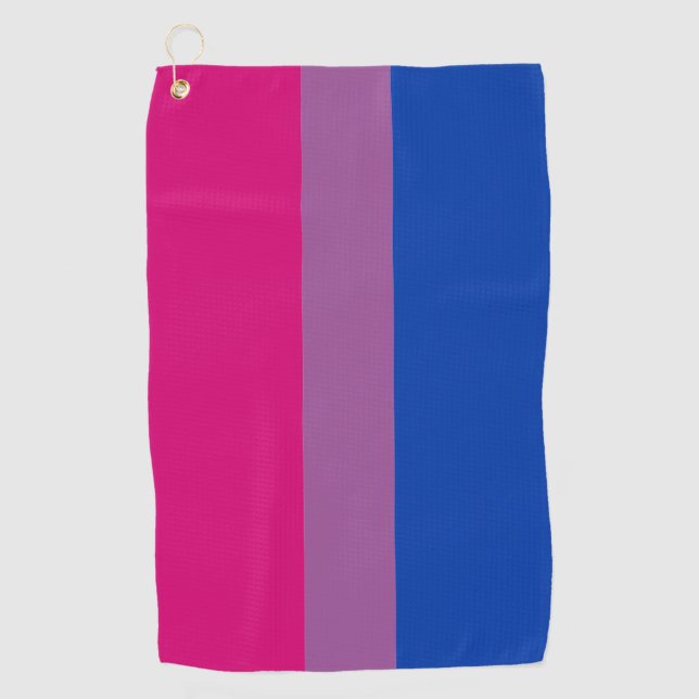 Bisexual Flag & Pride Community Golf/Geschlechterf Golfhandtuch (Vorderseite)