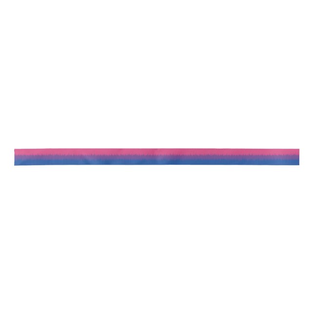 Bisexual Flag Ribbon Satinband (Vorderseite)