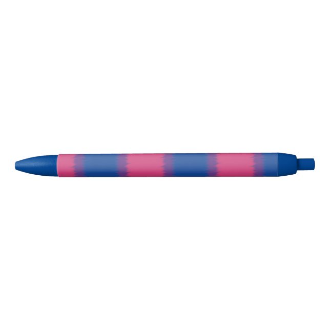 Bisexual Flag Wide Strip Pen Kugelschreiber (Vorderseite)