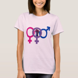 Bisexual-Frauen-Power LGBT T-Shirt