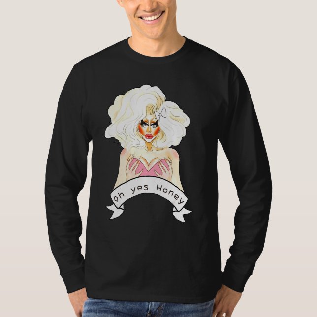 Bisexual Gay Que Bi Trans Lgbtq Drag Queen Oh T-Shirt (Vorderseite)