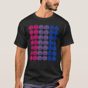 Bisexual Halloween Pumpkin Lgbtq für Gay Bi Hall T-Shirt