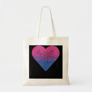 Bisexual Heart Bisexuality Bi Liebe Flag LGBTQ Pri Tragetasche