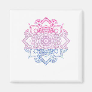 Bisexual LGBT Mandala Bi Pride Bisexuality LGBT Su Magnet